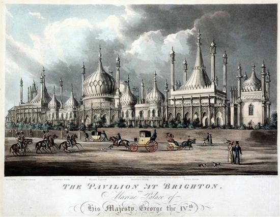 Sutherland After Cordwell The Pavilion at Brighton, 9.5 x 12.25in.